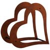vidaXL Soporte de troncos 41 x 40 x 20 cm Acero oxidado Oxidado