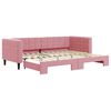 vidaXL Sof&aacute; cama nido terciopelo rosa 80x200 cm