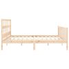 vidaXL Estructura de cama sin colch&oacute;n madera maciza de pino 200x200 cm
