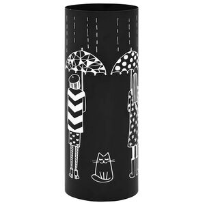 vidaXL Parag&uuml;ero dise&ntilde;o mujeres acero negro