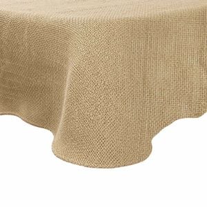 vidaXL Mantel de yute Natural &Oslash; 140 cm 100% Yute Tossa