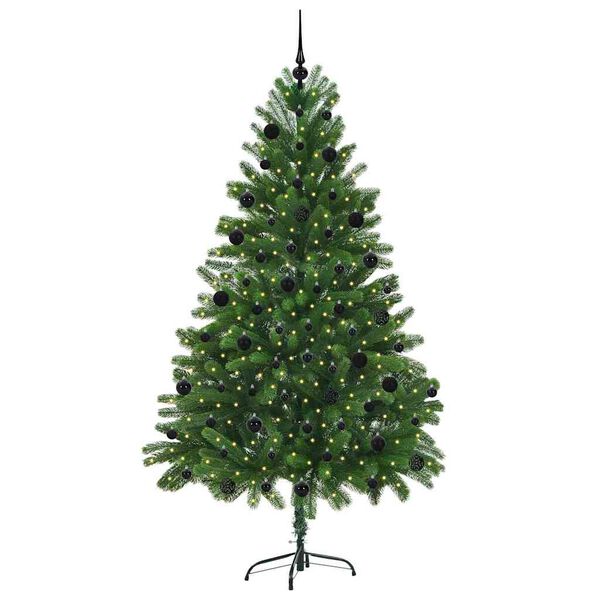 vidaXL &Aacute;rbol de Navidad con 300 LED con soporte Verde 210 cm PE