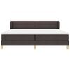 vidaXL Cama tipo Box Spring Marr&oacute;n Oscuro 200 x 200 cm tela