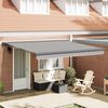 vidaXL Toldo Gris Claro 400 x 300 cm Poli&eacute;ster y Aluminio