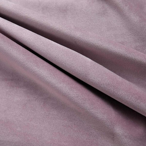 vidaXL Cortinas opacas anillas 2 uds terciopelo rosa viejo 140x175 cm