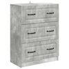 vidaXL Cajonera Gris Hormig&oacute;n 66 x 34,5 x 87 cm Madera de Ingenier&iacute;a