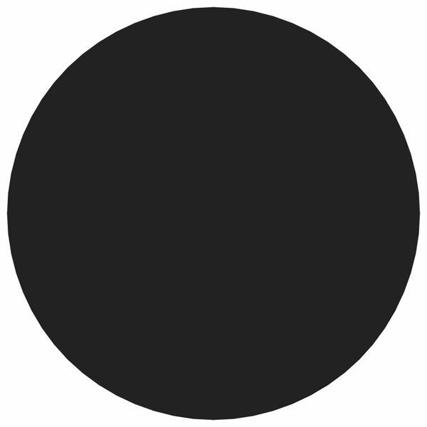 vidaXL Cubierta de Tornillo Autoadhesiva 2 pcs Negro &Oslash; 20 x 0,5 mm