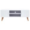 vidaXL Mueble para TV MDF blanco 120x40x46 cm
