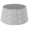 vidaXL Faldade&aacute;rboldeNavidad Cono Plateado &Oslash; 56 x 25,5 cm Pl&aacute;stico