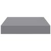 vidaXL Estante flotante de pared MDF gris 23x23,5x3,8 cm