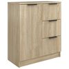 vidaXL Aparadores 2 uds madera contrachapada roble Sonoma 60x30x70 cm