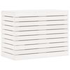 vidaXL Cesto para la ropa sucia madera maciza pino blanco 88,5x44x66cm