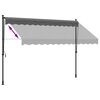 vidaXL Toldo retr&aacute;ctil de tela y acero gris antracita 300x150 cm