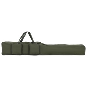 vidaXL Bolso para ca&ntilde;a de pescar tela oxford verde oscuro 150 cm