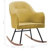 vidaXL Silla mecedora de terciopelo amarillo mostaza