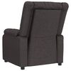 vidaXL Sill&oacute;n reclinable el&eacute;ctrico tela marr&oacute;n oscuro