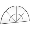 vidaXL Espejo de pared arco de hierro negro 100x50 cm