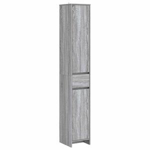 vidaXL Mueble de Cuarto de Ba&ntilde;o Sonoma gris 30 x 33 x 190 cm