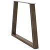 vidaXL Patas para mesa de comedor en forma de V (2 unidades, acero natural, 70 x 72-73,3 cm)