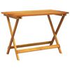 vidaXL Mesa de jard&iacute;n plegable madera maciza de acacia 90x52,5x65 cm