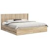 vidaXL Estructura de cama con almacenamiento y cabecero Roble Sonoma