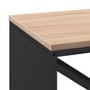 vidaXL Le&ntilde;ero con tablero de madera negro 100,5x35,5x40 cm