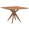 vidaXL Mesa de jard&iacute;n cuadrada madera maciza de acacia 110x110x75 cm