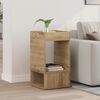 vidaXL Mesa Auxiliar Roble artesanal 30 x 30 x 56 cm