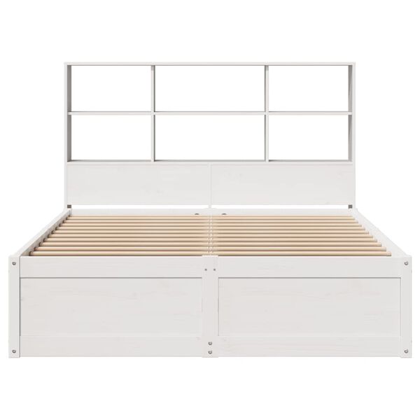 vidaXL Estructura de cama sin colch&oacute;n madera maciza de pino 160x200 cm