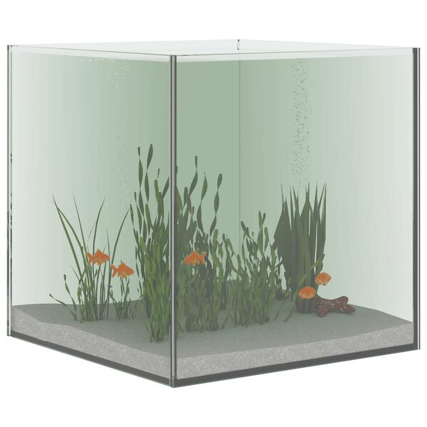vidaXL Acuario con almacenamiento Transparente 30 x 30 x 30 cm Cristal