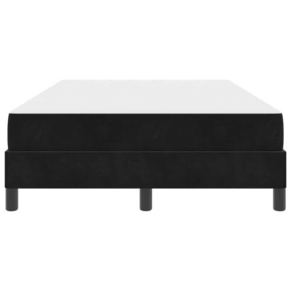 vidaXL Cama tipo Box Spring con colchón Negro 120 x 190 cm tela