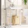 vidaXL Estructura de lavabo de hierro blanco 59x38x83 cm