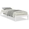 vidaXL Cama extralarga sin colch&oacute;n madera maciza pino blanca 100x220cm