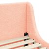 vidaXL Estructura de cama para niños pequeños con cabecera Rosa