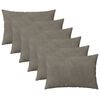 vidaXL Funda de almohada 6 pcs HEERLEN Gris Claro 40 x 60 cm