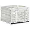 vidaXL Parque para Perros de 4 Paneles 122 x 106,5 x 82 cm Pl&aacute;stico