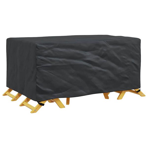 vidaXL Funda para muebles de exterior Negro 172 x 113 x 73 cm 600D