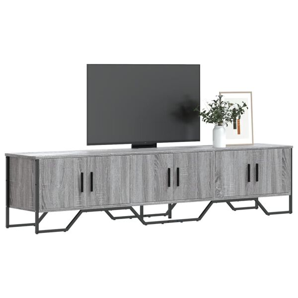 vidaXL Mueble de TV madera de ingenier&iacute;a gris Sonoma 180x34x41 cm