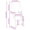 vidaXL Escalera de muelle de 3 pasos Plateado 58 x 77 x 144 cm