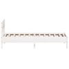 vidaXL Estructura cama sin colch&oacute;n madera maciza pino blanca 100x200cm