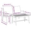 vidaXL Conjunto bistro 2 pcs Aceite Natural Madera de Acacia S&oacute;lida