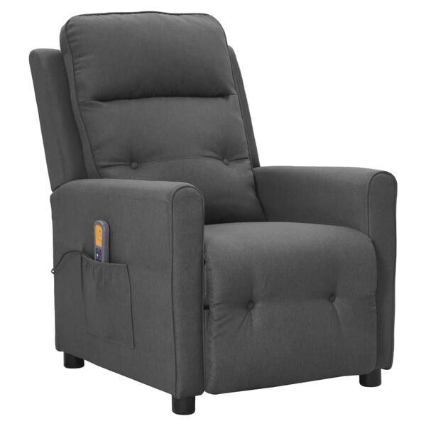 vidaXL Sill&oacute;n de masaje elevable tela gris claro