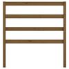 vidaXL Cabecero de cama madera maciza pino marr&oacute;n miel 95x4x100 cm