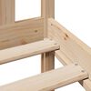 vidaXL Cama con estanter&iacute;a sin colch&oacute;n madera maciza de pino 180x200cm