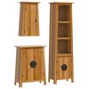 vidaXL Conjunto de muebles de ba&ntilde;o 3 piezas madera maciza de pino