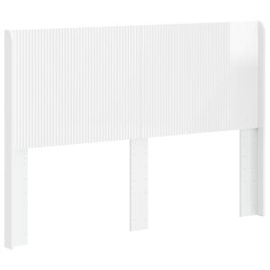 vidaXL Cabecero Blanco Brillante Madera de ingenier&iacute;a