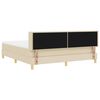 vidaXL Cama tipo Box Spring con colch&oacute;n Crema 200 x 180 cm Poli&eacute;ster