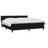 vidaXL Cama box spring con colch&oacute;n terciopelo negro 180x210 cm