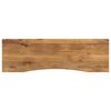 vidaXL Tablero escritorio con curva madera mango rugosa 160x50x2,5 cm