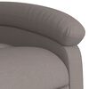 vidaXL Sill&oacute;n reclinable de masaje el&eacute;ctrico tela gris taupe